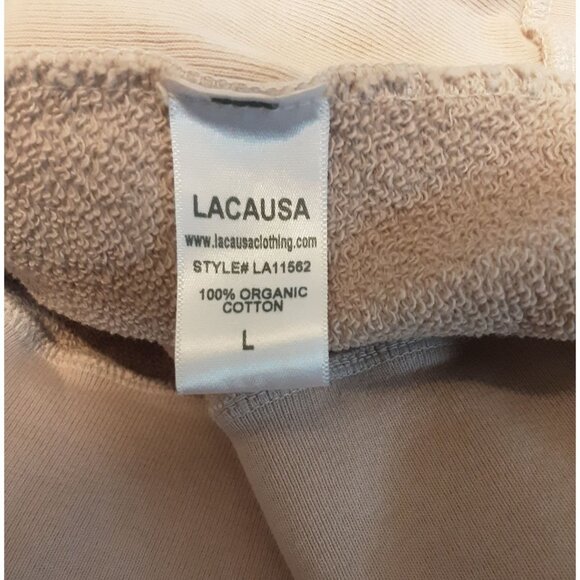 Lacausa Slater Sweatshirt Long Sleeve Minimalist Organic Women L Made in USA - Picture 4 of 5